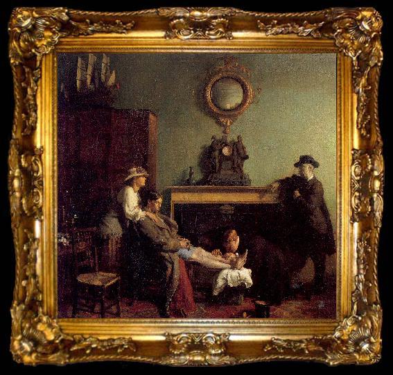 framed  Orpen, Willam A Mere Fracture, ta009-2